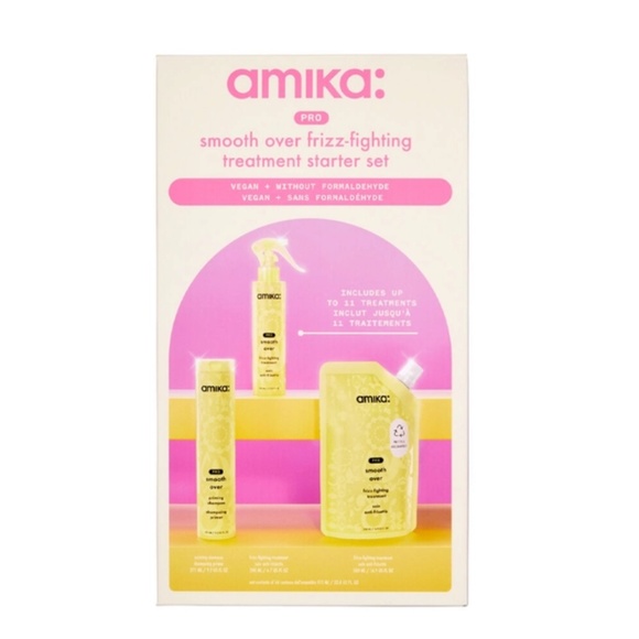 Amika Pro Smooth Over Frizz-Fighting Treatment Starter Set - Picture 1 of 1